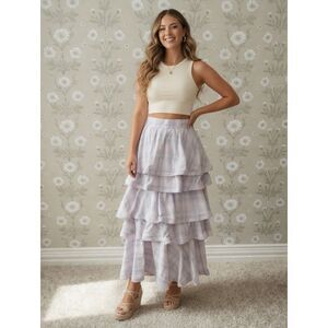 Buru Tiered Ruffle Skirt Size Small